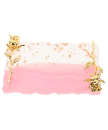 CALLARON CALLARON Nail Art Palette Non-Slip Color Mixing Plate for Nail Polish Vintage Design with Display Frame Durable Resin Material for Professional Personal Use