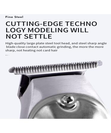 Professional Hair Clippers - Full Metal Retro Electric Clippers with LCD Display | Silver Hair Salon Clippers for Men & Women - Buy Online on GoSupps.com