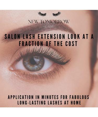DIY Lash Extension Segments - 72 Reusable Clusters in 16mm | Portable Tray for Easy Home Application | Soft Lightweight & Beginner Friendly - New Tomorrow Lash - Buy Online on GoSupps.com