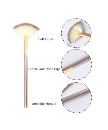 Soft Fan Brushes for Glycolic Peel | Makeup Applicator Tools - Pack of 3 | Includes Storage Bag - Buy Online on GoSupps.com
