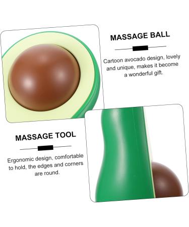 Lurrose 2 STK Acupressure Roller Massage Globe - Trigger Point & Body Massage Ball (11x6.5cm) - Green - Manual Back Roller for Pain Relief & Relaxation - Buy Online on GoSupps.com