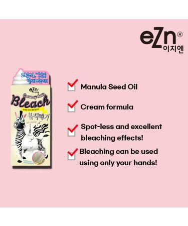 eZn Creamy Hair Bleaching Cream with Marula Seed Oil | Permanent Hair Color - Buy Online on GoSupps.com