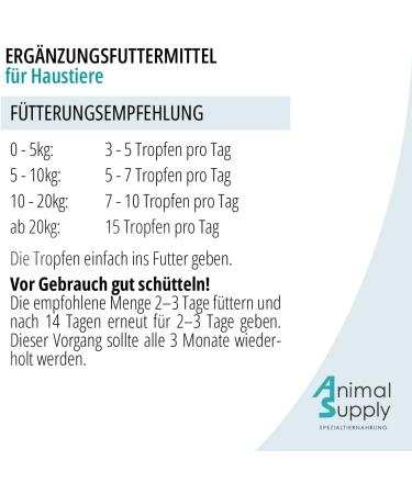Animal Supply Worm Cabbage Liquid Drops XL 110ml - Natural Worm Cure for Dogs & Cats No Anthelmintic - Buy Online on GoSupps.com