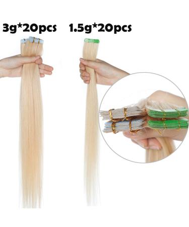 Buy SEGO TAPE Extensions - 100% Remy Human Hair Adhesive Tape - 20 Tresses 60g Light Brown #6 (30cm) - Premium Quality Hair Extensions for International Shipping - Buy Online on GoSupps.com