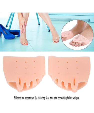 Bunion Corrector Toe Separators - Silicone Hallux Valgus Straightener & Pain Relief - Skin Color (1 Pair) - Buy Online on GoSupps.com