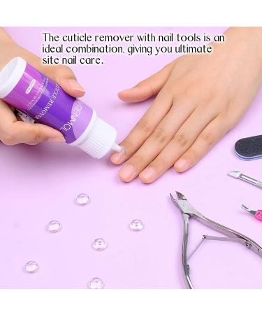Vrenmol Cuticle Remover Kit - 60ML/2.03OZ Cream Liquid with Pusher, Trimmer & Nipper - Nail Care Tools for Softening & Removing Cuticles at Home or Salon - Buy Online on GoSupps.com