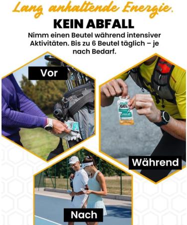  MELLIGEL Spirulina Gel Sport Organic Honey 32g Box of 12 - Buy Online on GoSupps.com