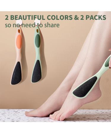 IAPPADORE 2-Pack Double-Sided Foot Pumice Scrubber with Handle - Callus Removal and Foot Care - Buy Online on GoSupps.com