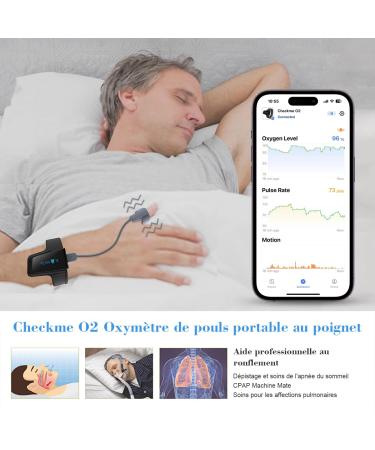 ViATOM Finger Pulse Oximeter Sleep Oxygen Monitor Alarm for Sleep Apnea - SpO2 Level During Sleep - Buy Online on GoSupps.com
