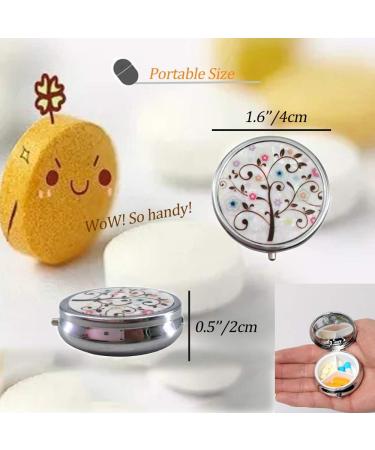 Buy 6Pcs Elegant Pill Box Case - Portable CREATIEE-PRO Medicine Organizer for Travel | Fashionable & Practical Vitamin Holder (6 Patterns 1.6 Inches - Buy Online on GoSupps.com