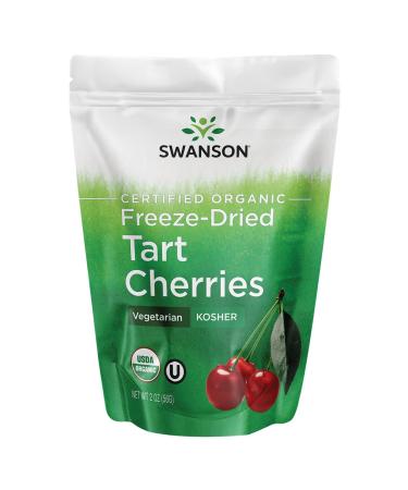 Swanson Freeze-Dried Tart Cherries Unsweetened 2 Ounce (56 g) Pkg 1