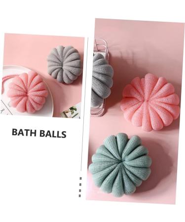 4pcs Pumpkin Bath Balls | Exfoliating Shower Sponges & Loofah Scrubber for Body Care - International Shipping Available - Buy Online on GoSupps.com