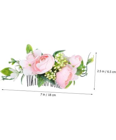 Mikinona 1pc Hair Comb Bride Headdress for Wedding Hair Accessories Bridal Floral Hair Headpiece Hair Clip Bride Wedding Headdress Cloth Artificial Flower Wedding Dress Bridegroom - Buy Online on GoSupps.com