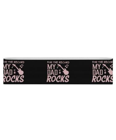 My Dad Rocks Yoga Workout Bands Comfort Legs Booty Resistance Straps Physical Therapy Aids