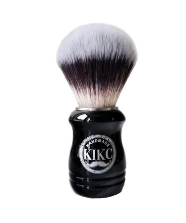 KIKC Handmade Synthetic Shaving Brush - Shave Brush for Wet Shave With Shaving Cream & Soap- Best Shave of Your Life for Safety Razor, Double Edge Razor, Straight Razor or Shaving Razor W2(ABSWood)