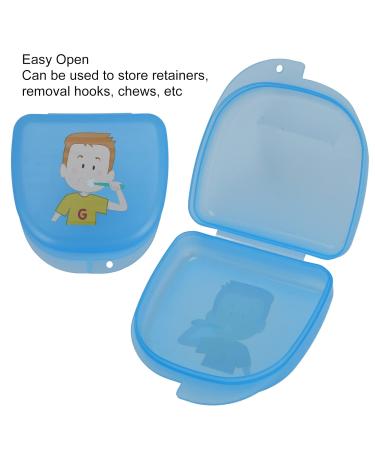 Orthodontic Retainer Case - Portable Mouth Guard Container for Travel | Professional Retainer Box for Men & Women (Blue) - Buy Online on GoSupps.com