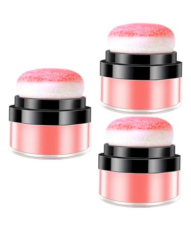 HAPINARY 3pcs Oil Control Cushion Blush Blusa Creme Blush for Cheeks Shimmer Blush Powder Blush Rosy Plastic