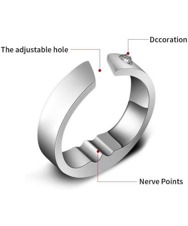 Titanium Steel Anti-Snoring Ring | Acupressure Natural Therapy Snoring Aid | Insomnia Solution (Extra Small) - Buy Online on GoSupps.com