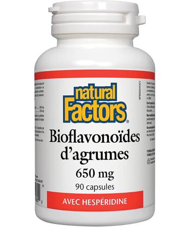 Natural Factors Citrus Bioflavonoids Plus Hesperidin 650mg â€“ 90 Capsules for Health Benefits - Buy Online on GoSupps.com