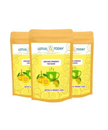 lotustoday Lotustoday Herbs Detoxifying Tea 21 Tea Bags Herbal Tea Blends (Garcinia Slim Blend 63 Tea Bags - 3 Pack)