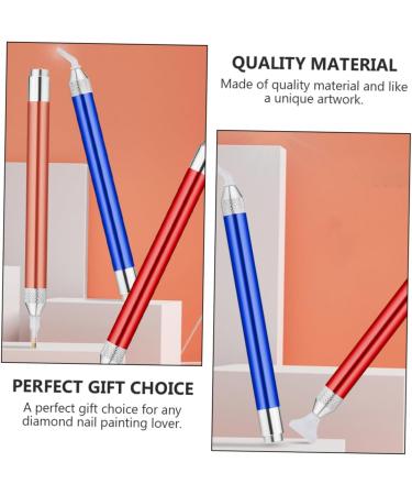 Beavorty 3Sets Nail art drill pen mosaic painting pen diamond pickup pen diamond dotting pen dotting pen head tip nail gems dotting tool nail art kit shine 5d aluminum alloy nail polish 13.6x1.3cm Assorted Color - Buy Online on GoSupps.com