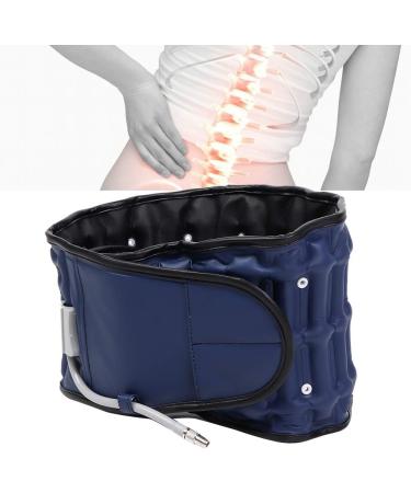 Adjustable Inflatable Waist Traction Belt - Back Support & Pain Relief - Lumbar Spine Protection (Blue) - Buy Online on GoSupps.com