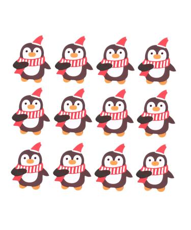 ABOOFAN ABOOFAN 72 Pieces Christmas Decorations Candy Candy Holders Lollipop Christmas Card Message Paper for Candy Manual Paper Card Ribbon