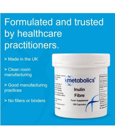 Inulin Fibre Capsules - Pure Chicory Root Extract for Digestive Health - Buy Online on GoSupps.com