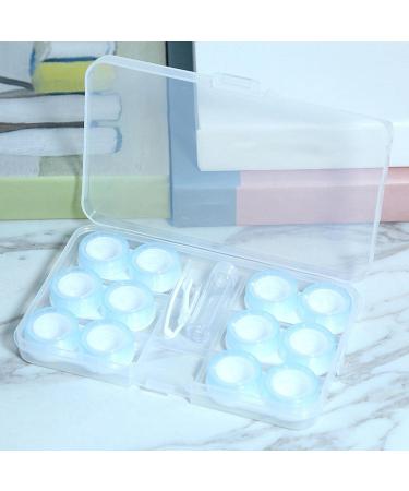 Colcolo Portable Contact Lens Storage Boxes - 6 Pairs Leak-Proof Silicone Seals Keep Lenses Clean & Clear - Blue - Buy Online on GoSupps.com
