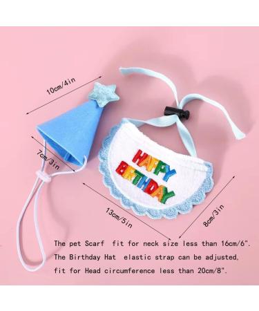 Shop Blue Pet Cat & Dog Scarves Birthday Hats & Costumes | Perfect Pet Birthday Party Decorations - Buy Online on GoSupps.com