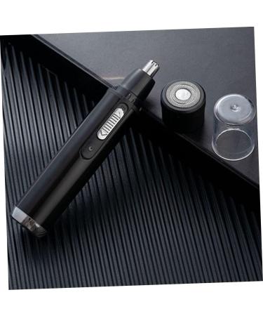 Minkissy Nose Hair Trimmer Set for Men - Household Hair Scissors in Black | Compact ABS Design 14x3x3CM - International Shipping Available - Buy Online on GoSupps.com