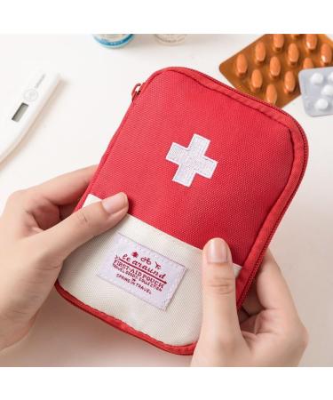 Ximimark 4 pcs Portable Pill Organizer - Stylish Compact Medicine Storage & First Aid Solution in Macaron Colors - Ideal for Travel - Buy Online on GoSupps.com