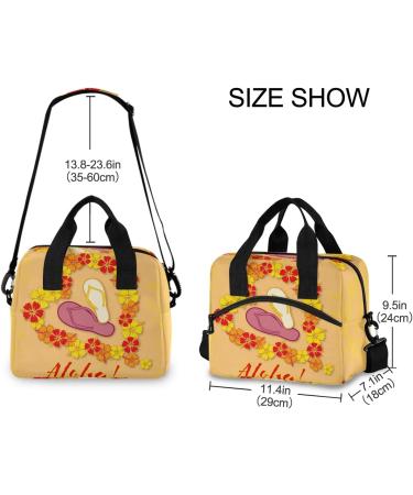 MALPLENA Aloha Love Multifunctional Reusable Thermal Snack Cooler Bag - Ideal for Men & Women | International Shipping Available - Buy Online on GoSupps.com