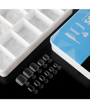 550Pcs Clear Soft Fake Toenail Square Fake Toenail Full Coverage Press On Toe Nail for Nail Extension DIY Fake Foot Nail Press On Toenails Artificial Toenails for Women Full Cover Toe Nails Toenail - Buy Online on GoSupps.com