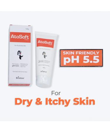 Boomers Atosoft Cream | Intensive Moisturizing for Dry & Itchy Baby Skin | pH 5.5 Dermatologist Recommended | Paraben-Free (100 gm) - Buy Online on GoSupps.com