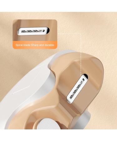 Electric Automatic Nail Clipper 2in 1 Fingernail Clipper Cutter with Nail Scraps Storage Nail Clippers Trimmer USB Rechargeable Safety Fingernail Trimmer for Adult Seniors Baby Yellow - Buy Online on GoSupps.com