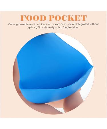 Adult Silicone Bib Silicone Bib with Pocket Silicone Bibs for Infant Clothing Silicon Bib Senior Bibs - Buy Online on GoSupps.com