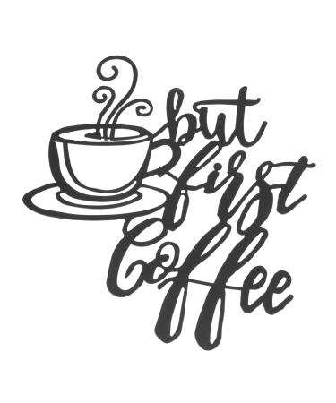 Zerodeko Coffee Letter Decoration Home Decor Wall Art Coffee Signs Mug Home Wall Decoration Wall Hanging Iron