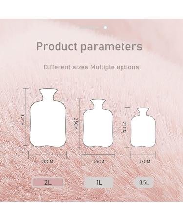 Buy Large 2L Hot Water Bag with Soft Fleece Cover - Purple Rubber Hand Warmer for Women | Perfect for Sleeping & Comfort - Buy Online on GoSupps.com