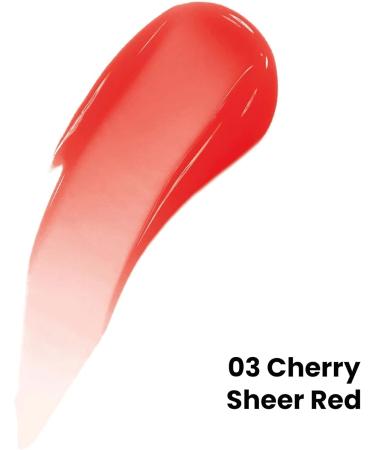 Beauty Forever Lift and Tint Plumping Lip Gloss with Fruity Flavours and Vitamin E Lip Plumper Lip Gloss 6ml (03 Cherry Sheer Red) - Buy Online on GoSupps.com