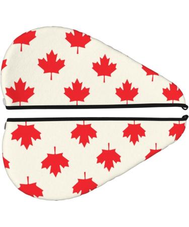 Happy Canada Day Microfiber Hair Towel - Soft & Super Absorbent Coral Velvet Wrap for Long Curly Thick Hair - Buy Online on GoSupps.com