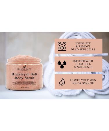 Himalayan Body Scrub 20oz - Moisturizing & Exfoliating Salt Scrub for Face, Hands, Feet - Wrinkles, Stretch Marks Treatment - Smoother Skin for Women & Men - 1.25lb Pack - Buy Online on GoSupps.com
