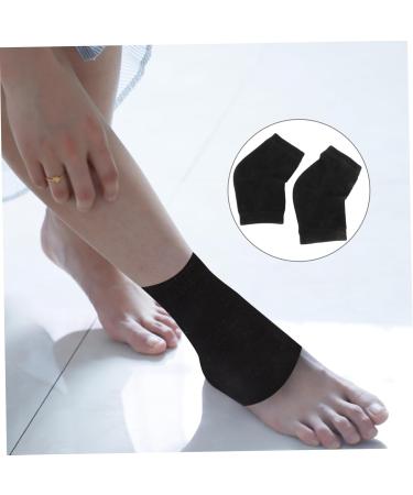 Beavorty 2 Pairs Gel Heel Socks Cracked feet Socks Night Socks for Cracked Heels Gel moisturising Socks Skin Moisturizing Socks Rough Skin Socks Men and Women Cotton Open Toe Socks to Sleep - Buy Online on GoSupps.com