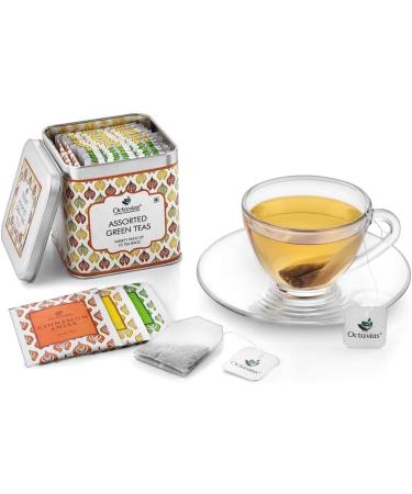 Octavius | Assorted Tea Bag Sampler Gift Set - 3 Tea Flavors | 50 Counts - Green Tea | Tea Sampler Pack | Tea Set Gift | Pack of 2 Green Tea - 25TB (Pack of 2) - Buy Online on GoSupps.com