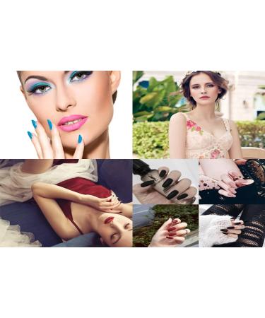 Buy Ganmfoyc 100 Pieces Nude Pink Matt Artificial Nails Full Cover Coffin & Ballet Pressed Nails in 5 Colors | Perfect for Nail Studio & At-Home Use - Buy Online on GoSupps.com