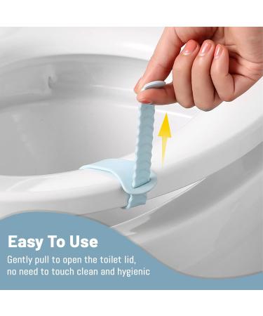 4 PCS Toilet Seat Lifter Handle Silicone Strip Toilet Lid Lifter Touch Free Toilet Seat Cover Lift Handle Holder Bathroom Accessories for Home Office Hotel (4 Colors) - Buy Online on GoSupps.com