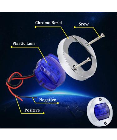 Boaton Boat LED Night Fishing & Courtesy Deck Lights Marine Interior & Yacht Lights for Pontoon, Bass Boat & Yacht (Blue) - Buy Online on GoSupps.com