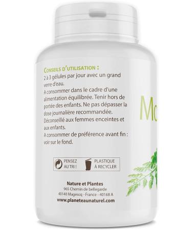 Moringa Oleifera Bio - 400mg - 200 g lules v g tales 200 count (Pack of 1) - Buy Online on GoSupps.com