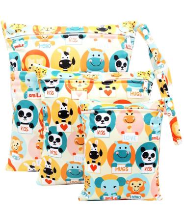 Fenfang diaper pocket wetbag 3 pieces of cloth diapers nas bags wet sack laundry bag kindergarten diaper bag wet bag wet bag wet bag organizer bags reusable waterproof washable (orange) - Buy Online on GoSupps.com