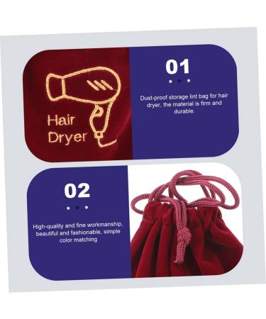 PLAFOPE 4pcs Storage Bag Drawstring Hair Dryer Bag Drawstring Hair Dryer Carriers The Tote Bag Fabric - Buy Online on GoSupps.com